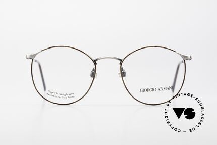 Giorgio Armani 132 Rare Alte 1990er Pantobrille, "klassischer" geht's nicht (weltbekannte Panto-Form), Passend für Herren
