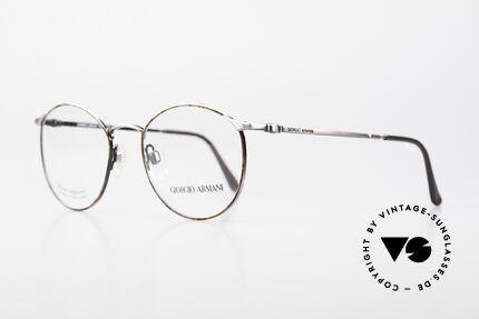 Giorgio Armani 132 Rare Alte 1990er Pantobrille, wahre 'Gentlemen-Brille' in fühlbarer TOP-Qualität, Passend für Herren
