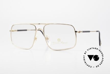 Aigner EA23 Echt 80er Luxus Brillenfassung, Etienne Aigner vintage Designer-Brille der 1980er, Passend für Herren
