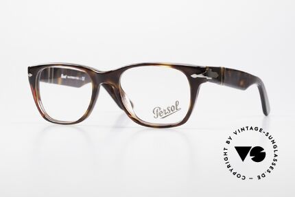 Persol 3039 Zeitlose Designer-Fassung, Persol 3039: neue markante Designerbrille, Größe 50/19, Passend für Herren und Damen