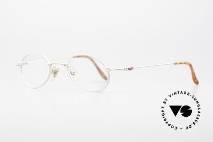 Bugatti 10759 Vintage Brille Herren 90er, klassische, zeitlose Brillenform (bicolor: gold & silber), Passend für Herren