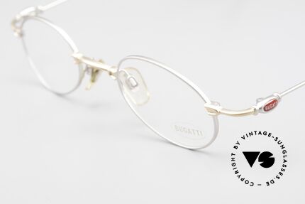 Bugatti 10759 Vintage Brille Herren 90er, ungetragene Rarität (inkl. Bugatti Etui und Verpackung), Passend für Herren