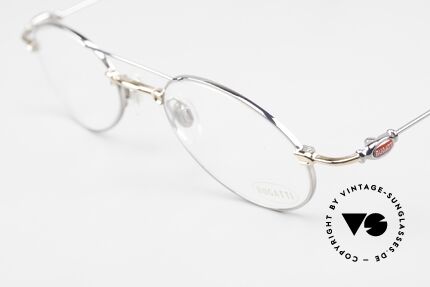 Bugatti 10892 Vintage Herrenbrille 1990er, ungetragene Rarität (inkl. Bugatti Etui und Verpackung), Passend für Herren