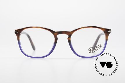 Persol 3007 Terrae Oceano Edition Small, klassische Brillenform in einem zeitlosen Design, Passend für Herren und Damen
