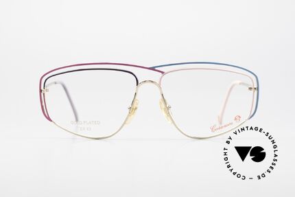 Casanova CN24 24kt Vergoldete Damen Brille, tolles Zusammenspiel v. Farbe, Form & Funktionalität, Passend für Damen