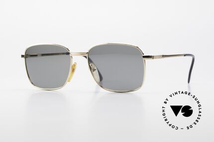 Henry Jullien Cougar Alte Brille Walzgold Doublé, alte Henry Jullien Sonnenbrille von 1989; COUGAR!, Passend für Herren