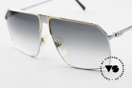 Gucci GG41 22Kt Vergoldete Sonnenbrille, Bügel mit dem berühmten Symbol (die zwei Steigbügel), Passend für Herren