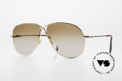 Cazal 728 Vintage Piloten Sonnenbrille, legendäre Pilotensonnenbrille der 1980er Jahre, Passend für Herren