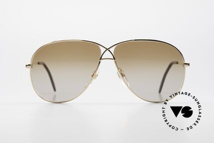 Cazal 728 Vintage Piloten Sonnenbrille, CAZALs Antwort auf den Ray-Ban Aviator Style, Passend für Herren