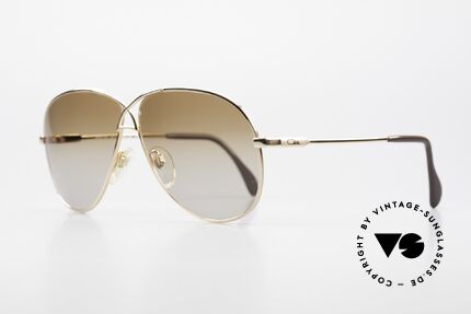 Cazal 728 Vintage Piloten Sonnenbrille, Metallrahmen in L Gr. 62/11 (top Tragekomfort), Passend für Herren