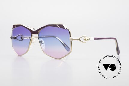Cazal 230 Bunte Cazal Sonnenbrille 80er, Handarbeit aus Passau (FRAME W.GERMANY), Passend für Damen