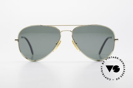 Henry Jullien Dakota Walzgold Doublé Aviator 80er, Herrenmodell aus 20/000 Walzgold Doublé, Gr. 56-14, Passend für Herren