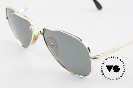 Henry Jullien Dakota Walzgold Doublé Aviator 80er, kostbare Rarität mit neuen Gläsern, POLARISIEREND!, Passend für Herren