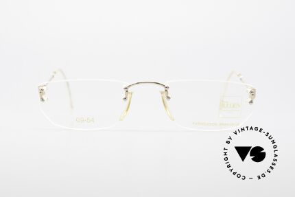 Henry Jullien Melrose 09 Randlose Vintage Brille 1994, Jullien: Perfektionist in Sachen Gold-Verarbeitung, Passend für Damen
