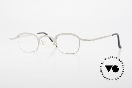 Theo Belgium Armes 90er Jahre Vintage Theo Brille, THEO Belgium Brille, graues Unisex-Modell "Armes", Passend für Herren und Damen