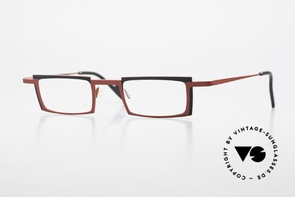 Theo Belgium Maigret Eckige Titanium Brille Unisex Details