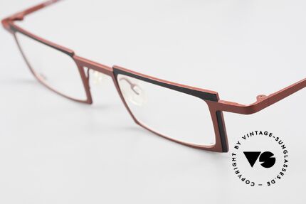 Theo Belgium Maigret Eckige Titanium Brille Unisex, ungetragenes Theo-Exemplar für die, die sich trauen, Passend für Herren und Damen