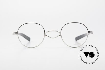 Lunor Swing A 32 Panto Vintage Brille Mit Schwing Steg, Schwenksteg: Hommage an die Brillen von ca. 1900, Passend für Herren und Damen