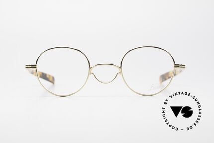 Lunor Swing A 32 Panto Brille Schwing Steg Vergoldet, Schwenksteg: Hommage an die Brillen von ca. 1900, Passend für Herren und Damen Lunor Swing A 32 Panto Brille Schwing Steg Vergoldet, Schwenksteg: Hommage an die Brillen von ca. 1900, Passend für Herren und Damen
