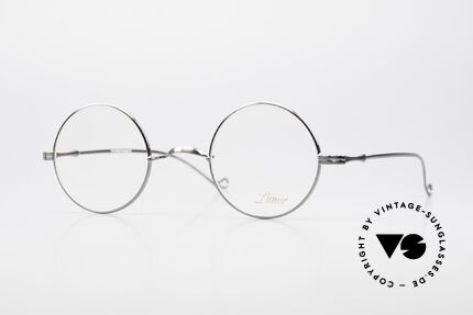Lunor II 23 Antik Silber Limited Edition, runde Lunor Brille aus der alten "LUNOR II" Serie, Passend für Herren und Damen