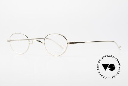Lunor II 03 Kleine 90er Brille Vergoldet, Modell in Größe 37,5/26; für große Stärken geeignet, Passend für Herren und Damen