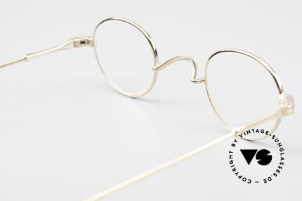 Lunor II 03 Kleine 90er Brille Vergoldet, Größe: extra small, Passend für Herren und Damen