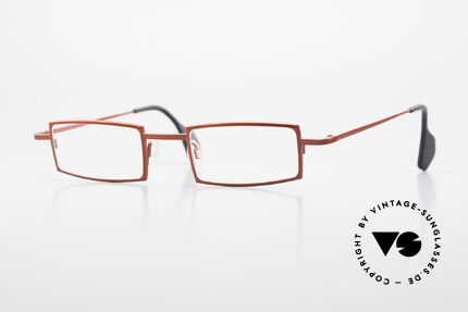 Theo Belgium Largest Eckig Markante Metallbrille, eckige Designer Metall-Lesebrille von THEO Belgium, Passend für Damen