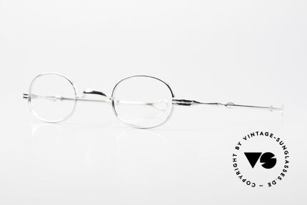 Lunor I 08 Telescopic Vintage Brille Platin Plattiert, Brillendesign in Anlehnung an frühere Jahrhunderte, Passend für Herren und Damen