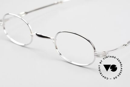 Lunor I 08 Telescopic Vintage Brille Platin Plattiert, Lunor "I 08", Gr. 40/26, Bügellänge 118 bis 155mm, Passend für Herren und Damen