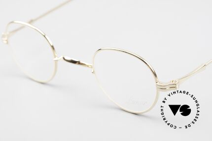 Lunor II 15 Alte Panto Brille Gold Plated, Brillen-Design in Anlehnung an frühere Jahrhunderte, Passend für Herren und Damen