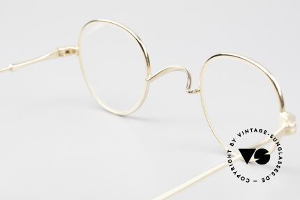 Lunor II 15 Alte Panto Brille Gold Plated, Größe: small, Passend für Herren und Damen