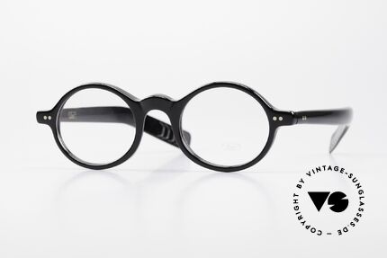 Lunor A52 Ovale Brille Schwarzes Acetat Details