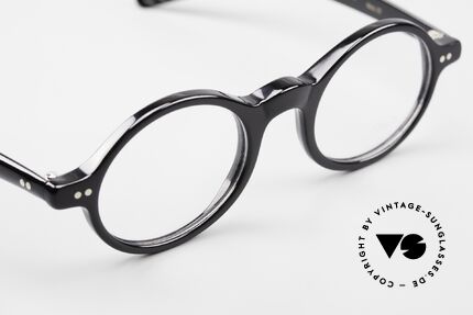 Lunor A52 Ovale Brille Schwarzes Acetat, ungetragen (wie alle unsere schönen LUNOR Brillen), Passend für Herren und Damen
