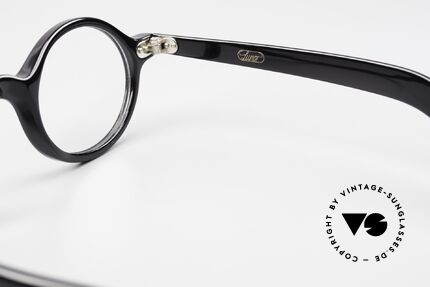 Lunor A52 Ovale Brille Schwarzes Acetat, Größe: medium, Passend für Herren und Damen