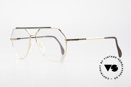 Cazal 733 Alte Cazal Aviator Herrenbrille, Top-Qualität (vergoldet) und apartes Rahmen-Dekor, Passend für Herren