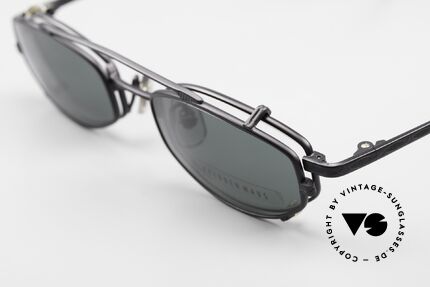 Freudenhaus Ita Titaniumbrille Mit SonnenClip, ungetragen (wie alle unsere vintage Designerbrillen), Passend für Herren und Damen