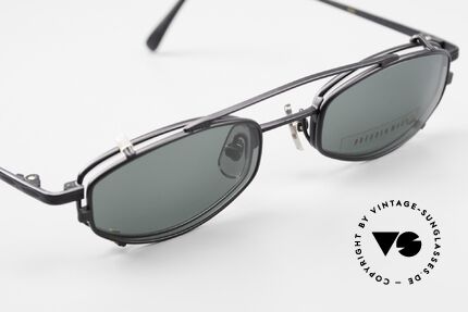 Freudenhaus Ita Titaniumbrille Mit SonnenClip, KEINE Retromode, ein kostbares 90er Jahre Original!, Passend für Herren und Damen