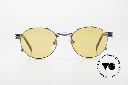Jean Paul Gaultier 55-3174 90er Designer Vintage Brille, Bügel in Form einer Gabel (typisch einzigartig Gaultier), Passend für Herren und Damen