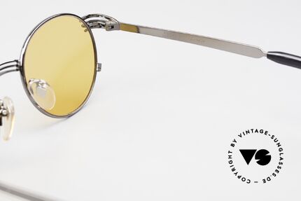 Jean Paul Gaultier 55-3174 90er Designer Vintage Brille, Sonnengläser in gelb-orange (daher auch abends tragbar), Passend für Herren und Damen