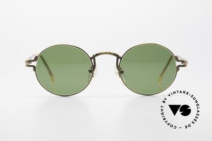 Jean Paul Gaultier 55-3171 Runde 90er JPG Sonnenbrille, ein bisschen 'John Lennon Stil' - zeitloser Klassiker!, Passend für Herren und Damen