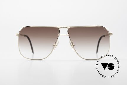 Ferrari F24 Alte 90er Herrensonnenbrille, enorm hochwertiges Designerstück: vergoldete Fassung, Passend für Herren