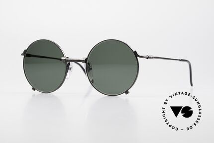 Jean Paul Gaultier 55-7162 Runde Vintage Sonnenbrille, alte 1990er Jahre Brille von Jean Paul Gaultier, Passend für Herren und Damen