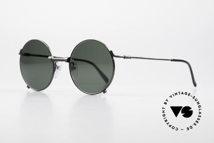 Jean Paul Gaultier 55-7162 Runde Vintage Sonnenbrille, ein Brillenklassiker mit kleinen Design-Details, Passend für Herren und Damen