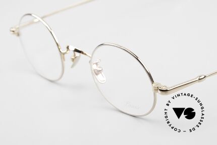 Lunor V 110 Runde Lunor Brille Bicolor, Modell V110 = zeitlose Brille für Damen und Herren, Passend für Herren und Damen