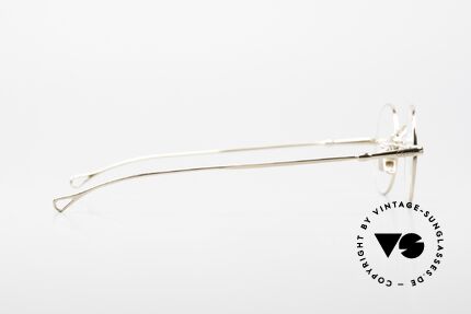 Lunor V 110 Runde Lunor Brille Bicolor, natürlich ungetragen, BC = bicolor & mit Lunor Etui, Passend für Herren und Damen