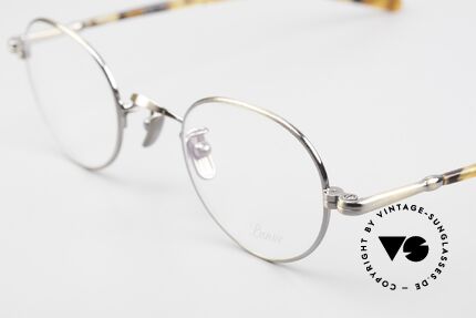 Lunor VA 108 Panto Brille Antik Gold, Modell VA 108: Bügel aus einer Acetat-Metallkombi, Passend für Herren und Damen