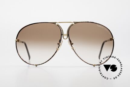 Porsche 5623 Alte 80er Brille Wechselgläser, die 80er Legende mit den auswechselbaren Gläsern, Passend für Herren und Damen
