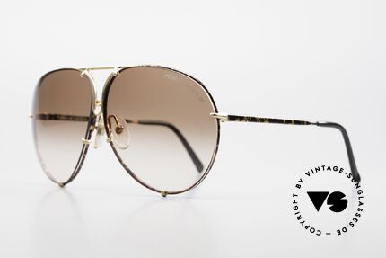 Porsche 5623 Alte 80er Brille Wechselgläser, altes Original mit Wechselgläsern und Porsche Etui, Passend für Herren und Damen