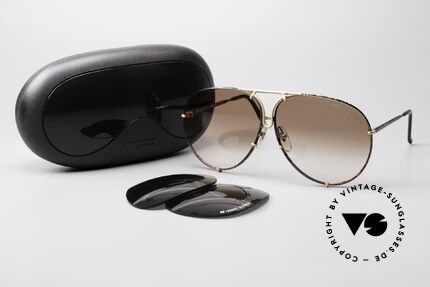 Porsche 5623 Alte 80er Brille Wechselgläser, KEINE RETRObrille, sondern eine 35 Jahre alte Brille, Passend für Herren und Damen