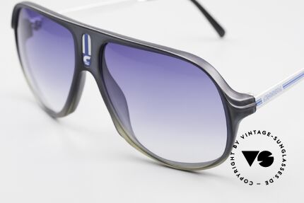Carrera 5547 80er Herren Vintage Brille, Herren-Modell in 142mm Breite (neue blaue Gläser), Passend für Herren